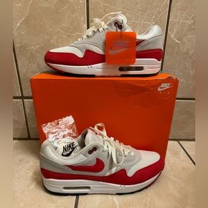 Air Max 1, 30th Anniversary Red 2017 Size 10